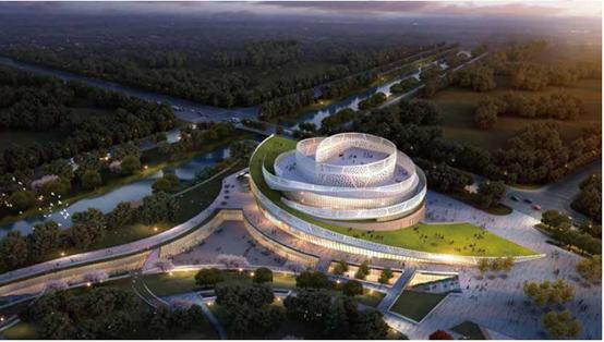 运河体育公园体育馆建成,公园广场最新建设项目