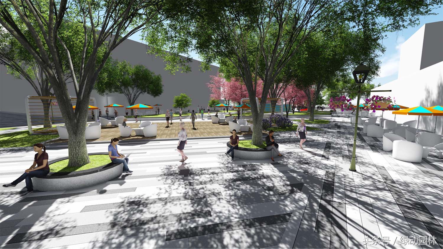 商业街国潮设计效果图大全,商业街的设计亮点鉴赏