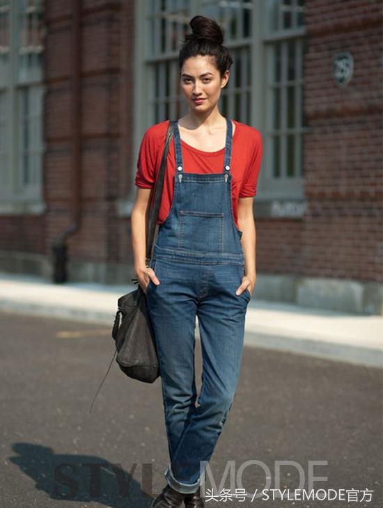 8款背带裤10种穿法随便一种都好看,背带裤套装2021网红款新穿法