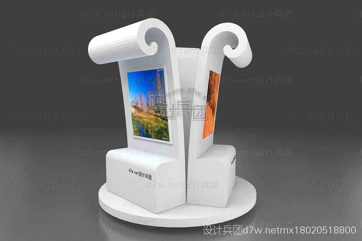 产品摆台展示效果图,好看实用20个产品展示台设计