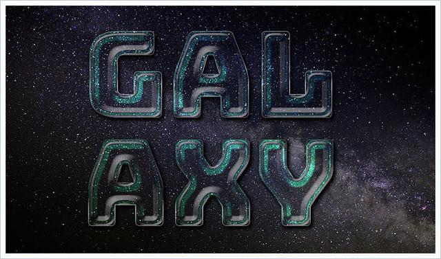 ps制作3d立体字质感的岩石字,photoshop星空字教程