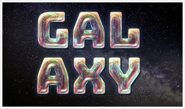 ps制作3d立体字质感的岩石字,photoshop星空字教程