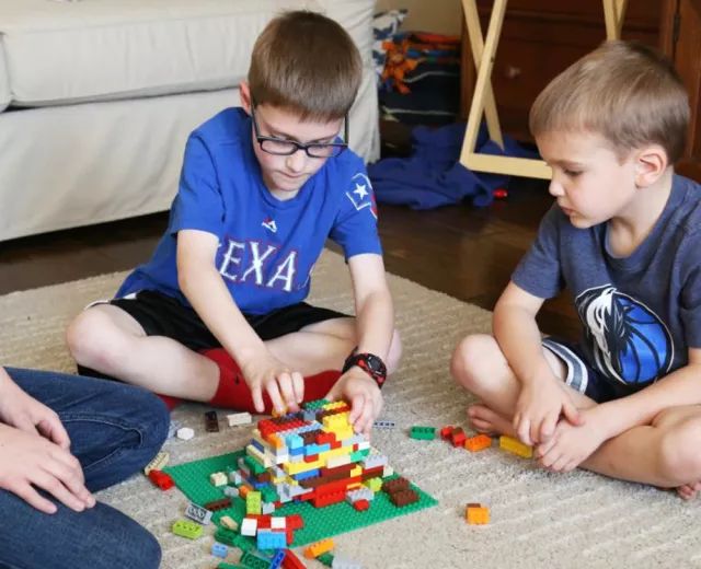 数学启蒙教具拼插积木,儿童智力拼装积木怎么拼