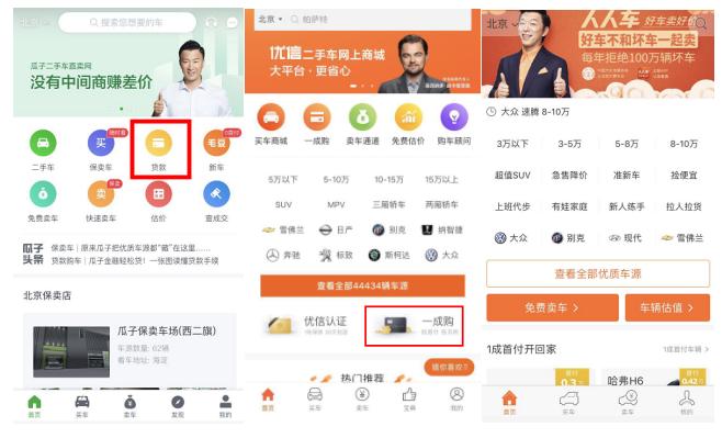 瓜子二手车和人人车,人人车瓜子二手车和优信