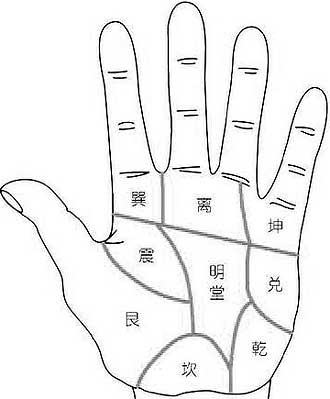八卦手相与八字命理区别,手相十二宫气色断吉凶