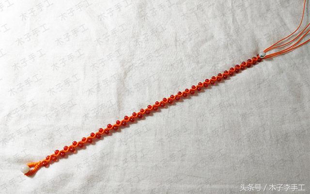 红绳手链黄金款式编法女士,珍珠红绳手链怎么编简单又好看