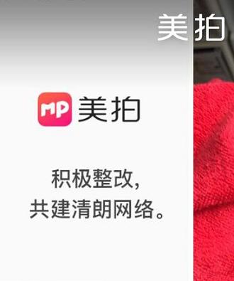 美拍主动下架停更原因,美拍下架整改