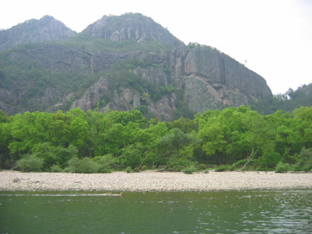 楠溪江漂流全景图,楠溪江竹筏漂流介绍