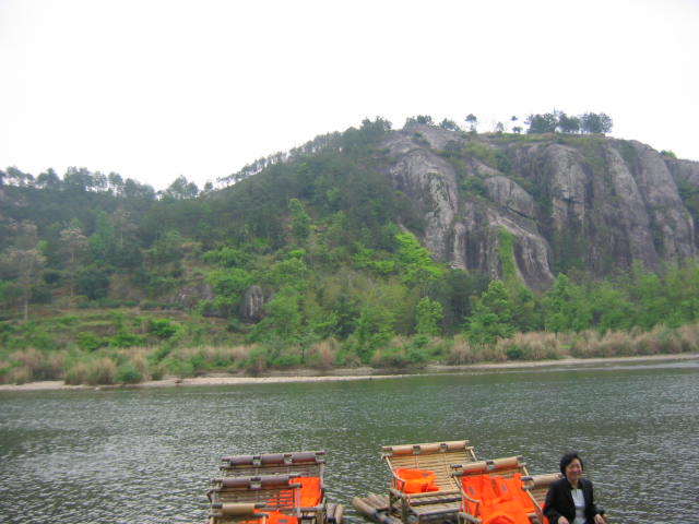 楠溪江漂流全景图,楠溪江竹筏漂流介绍