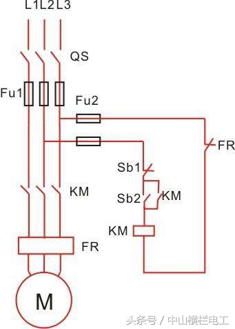电工入门基础知识接触器控制,电工自锁正反转接触器电路