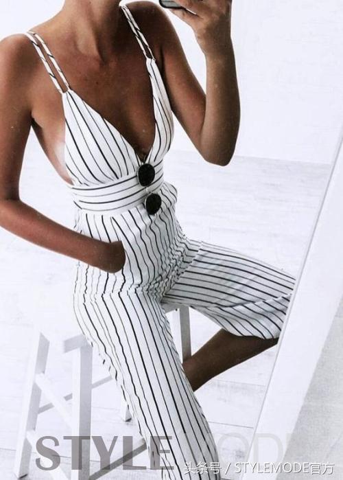 连体裤真的随便一穿都时髦,迷人又优雅的连体裤穿搭