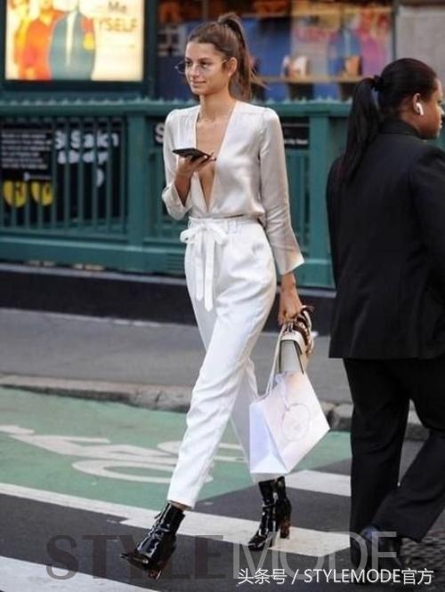 连体裤真的随便一穿都时髦,迷人又优雅的连体裤穿搭