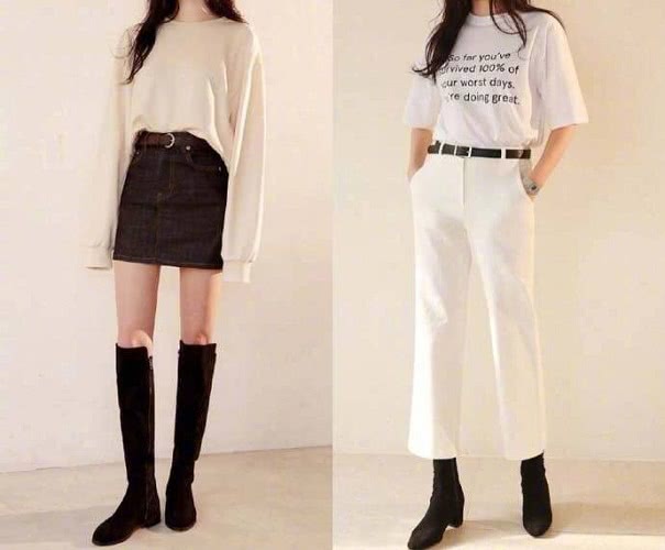 气质百搭显瘦白月光牛仔裙,半身牛仔裙穿搭秋冬中长款搭配