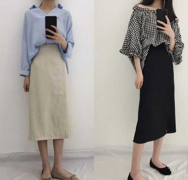 气质百搭显瘦白月光牛仔裙,半身牛仔裙穿搭秋冬中长款搭配