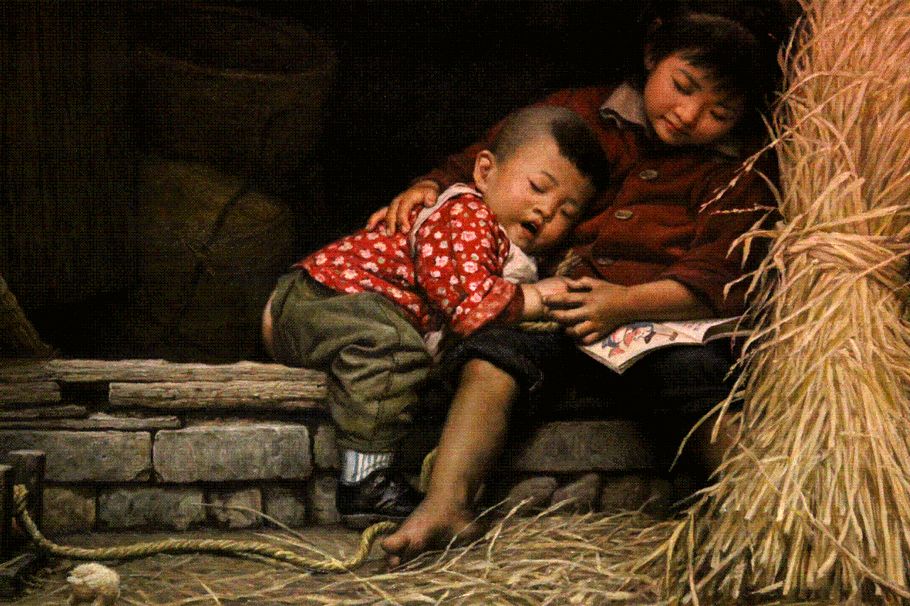 油画里刻骨的乡愁看了想哭,油画里刻骨的乡愁看了想哭的人