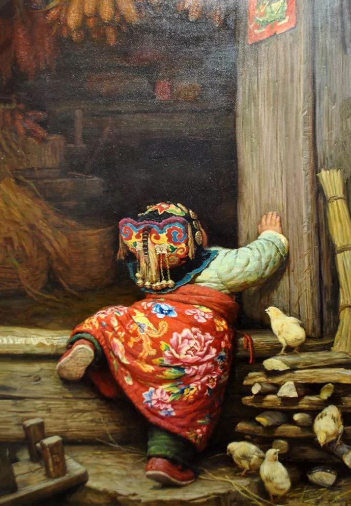 油画里刻骨的乡愁看了想哭,油画里刻骨的乡愁看了想哭的人