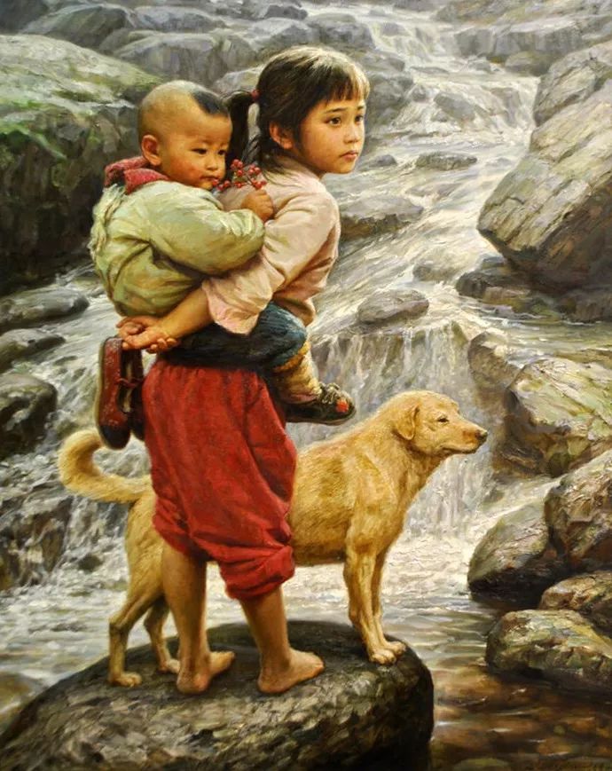 油画里刻骨的乡愁看了想哭,油画里刻骨的乡愁看了想哭的人