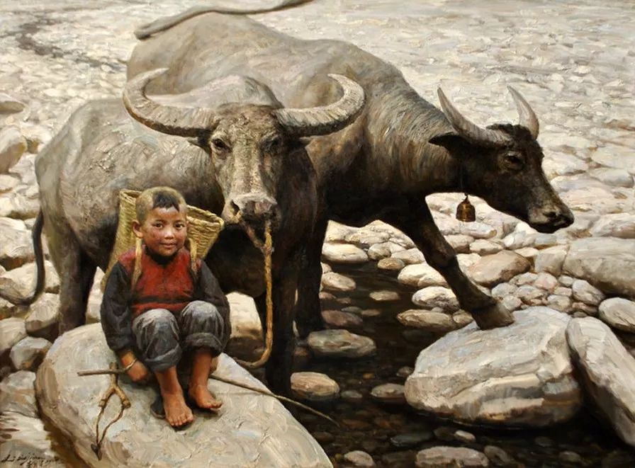 油画里刻骨的乡愁看了想哭,油画里刻骨的乡愁看了想哭的人