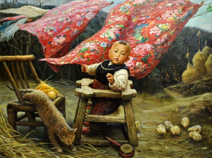 油画里刻骨的乡愁看了想哭,油画里刻骨的乡愁看了想哭的人