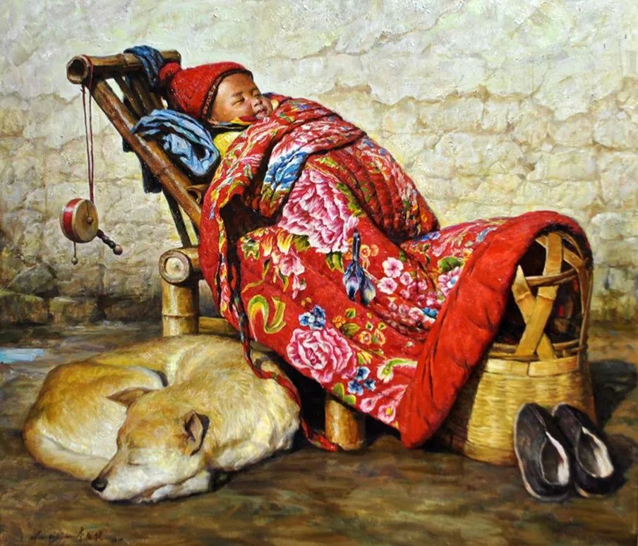 油画里刻骨的乡愁看了想哭,油画里刻骨的乡愁看了想哭的人