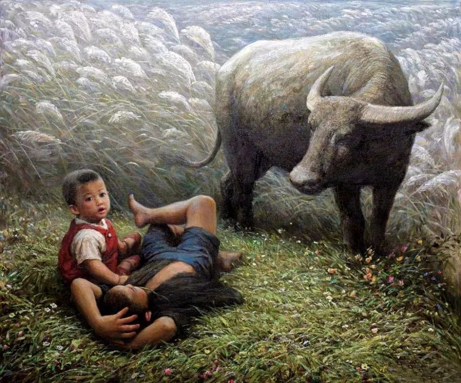 油画里刻骨的乡愁看了想哭,油画里刻骨的乡愁看了想哭的人