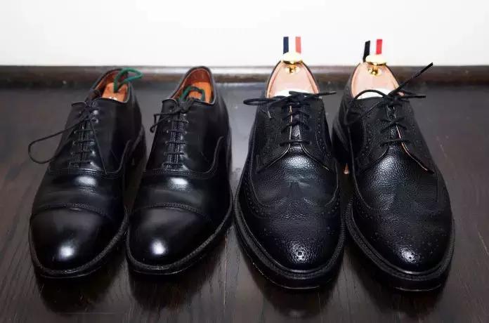 皮鞋光面和布洛克,布洛克漆皮皮鞋