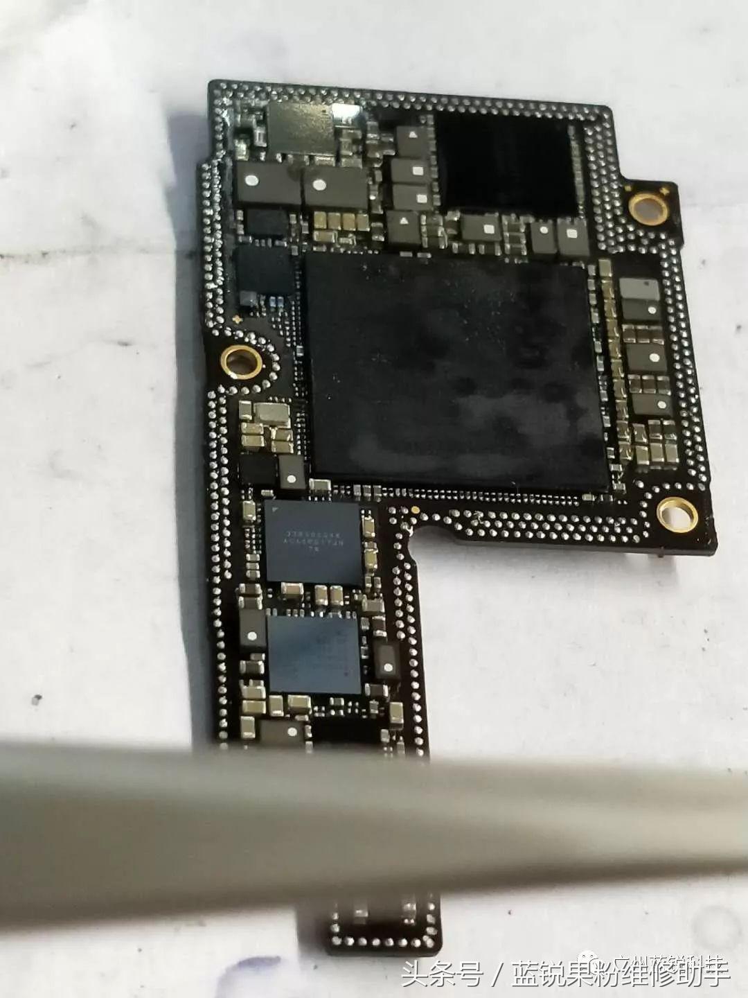 iphonex加电短路的维修思路,iphonex无故重启主板维修