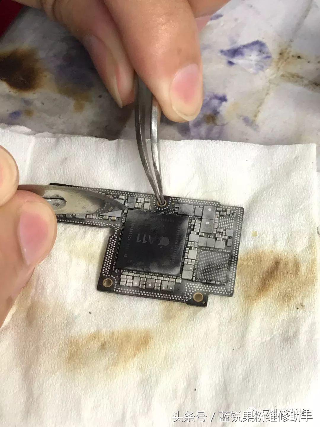 iphonex加电短路的维修思路,iphonex无故重启主板维修