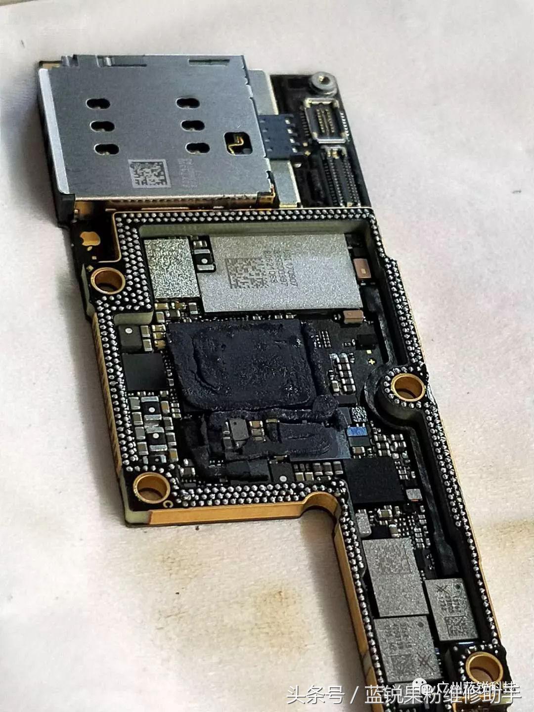 iphonex加电短路的维修思路,iphonex无故重启主板维修