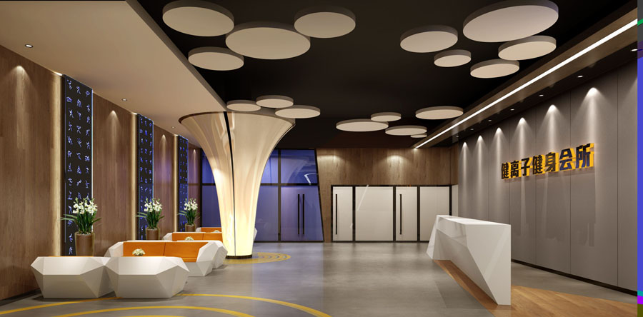 健身会所设计风格,健身会所招牌设计图