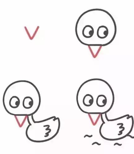 26个字母大小写创意简笔画,26个字母超实用的简笔画教程