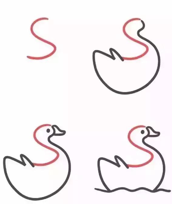 26个字母大小写创意简笔画,26个字母超实用的简笔画教程