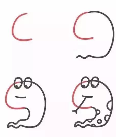 26个字母大小写创意简笔画,26个字母超实用的简笔画教程