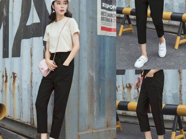 微胖显瘦裤子,158120斤微胖女生锥形裤子推荐