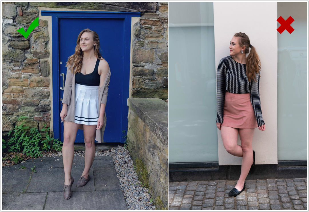 大码穿搭上身胖180斤,胖mm短裙怎么穿