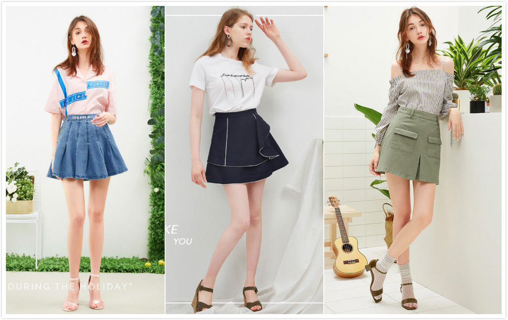 大码穿搭上身胖180斤,胖mm短裙怎么穿