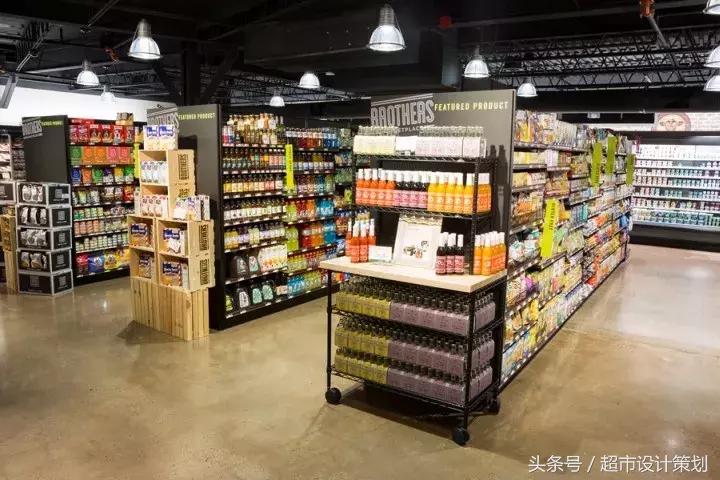 商业超市空间设计效果图,超市展示区设计效果图