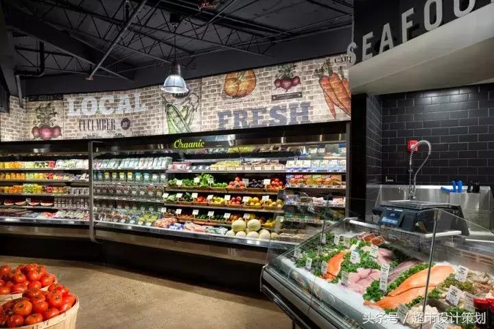 商业超市空间设计效果图,超市展示区设计效果图
