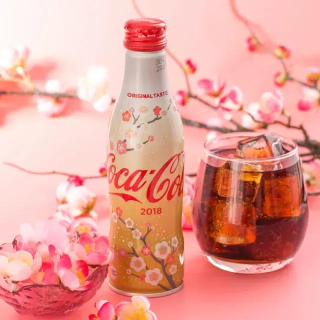 日本可口可乐樱花味,试喝日本樱花味可乐