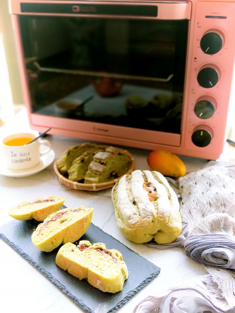 长帝炫彩烤箱CRTF32WBL试用报告—抹茶红豆牛奶哈斯