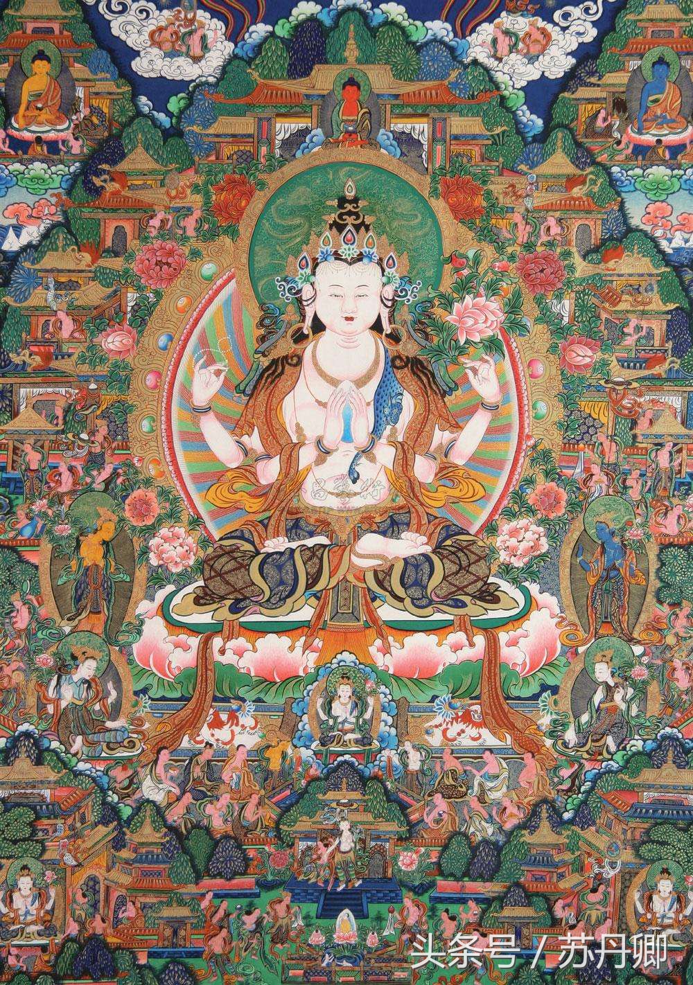 真正有收藏价值的唐卡,老藏西古格唐卡