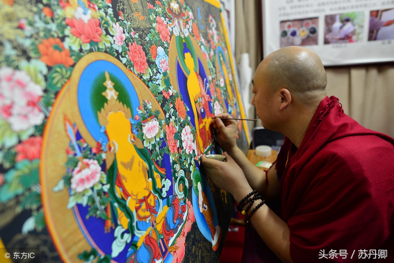 真正有收藏价值的唐卡,老藏西古格唐卡