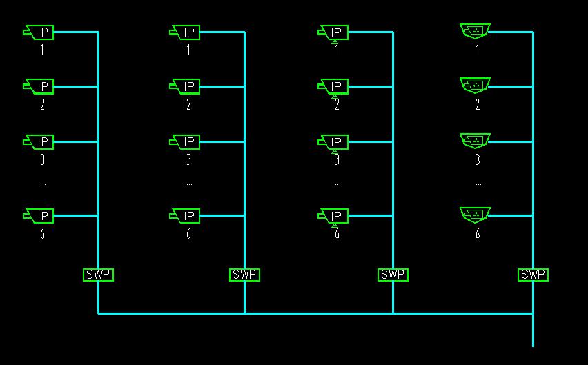 网络视频监控系统图绘制,如何画安防监控cad图纸