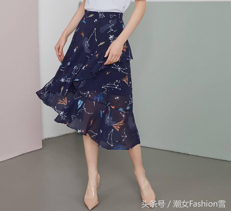 优雅高腰a字半身裙长款,半身裙怎么搭配优雅时尚