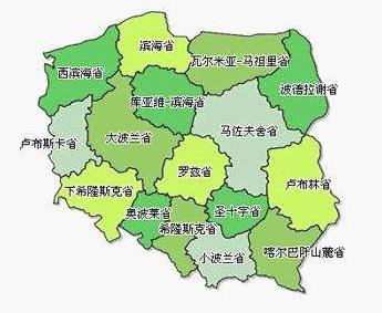 划分为14个地级市的湖南和16个省的波兰对比介绍