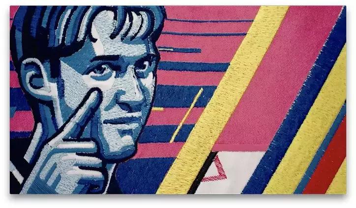 他用500小时「绣」出了一场世界杯