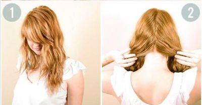 女士短发发型教程编发,过年发饰发型编发教程