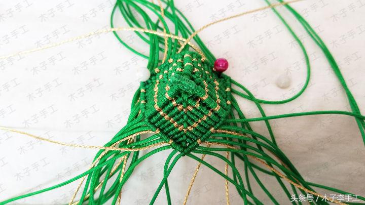 端午节粽子挂饰小手工,端午粽子挂饰编法教程视频