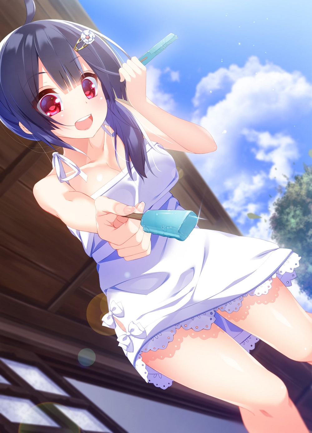 少女们与冰棒的邂逅！ある夏の日の駄菓子屋！炎炎夏日的零食店！