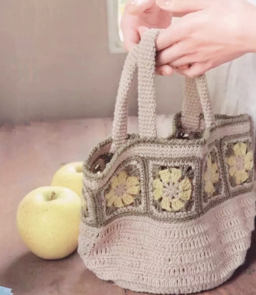 最简单的钩针钩包包视频,时尚钩针女士包包